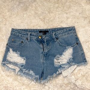 Forever 21 denim shorts